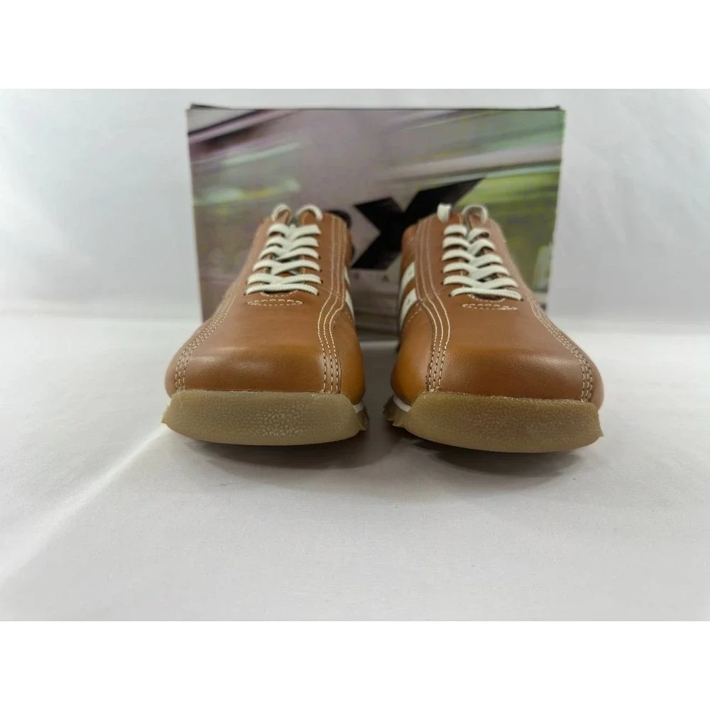 Vintage Y2K GBX Juice Leather Casual Shoes Brown Men's Size 12